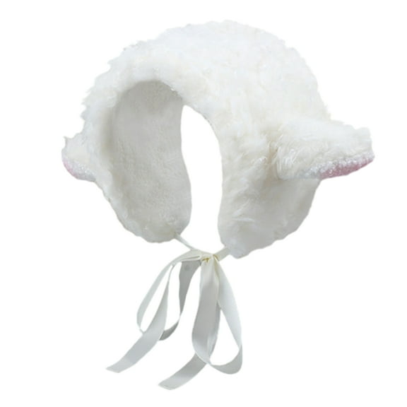 lixuesong Cartoon Ear Headband for Women Girls Autumn&Winter Sheep Lamb Headband for Cold Winter Photo Props