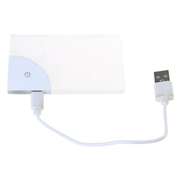 lixuesong Colorful LED Business Card Light Stylish Acrylic Nameplate Lamp Pocket Sized Tool for Networking Event