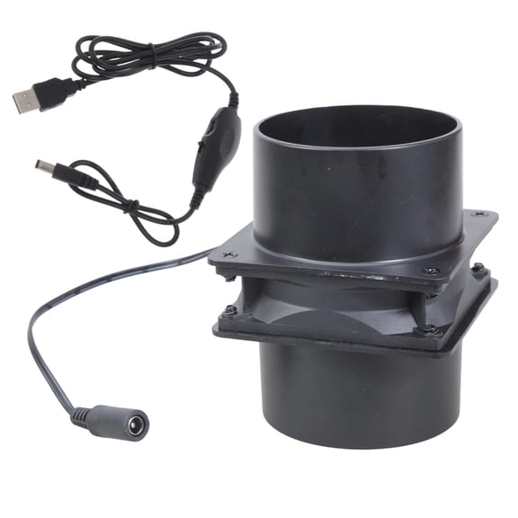 lixuesong Compactly Inline Ventilation Fan 50CFM Airflows USB Powered For Grow Tents Soldering Stations Bathroom Exhaust Fan