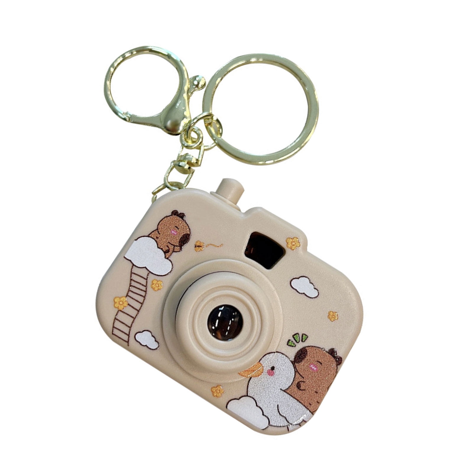 lixuesong Creative Capybaras Projection Camera Keychain With Built In ...