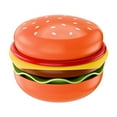 thumbnail image 1 of lixuesong Creative Hamburger Themed 5 Piece Ceramic Dishware Set Perfect for Family Gatherings Snacks Cakes Sturdy Finish, 1 of 2
