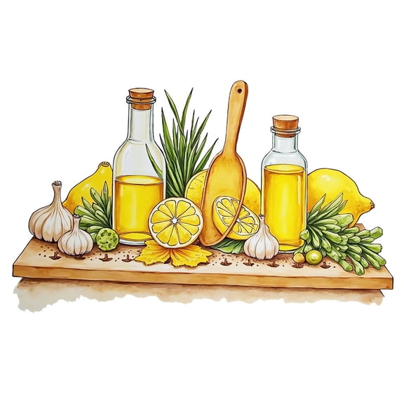 lixuesong Creative Lemon and Honeys Kitchenware Shelf Wall Art Sticker Removable PVC Decal Reusable Sticker Kitchen Decors