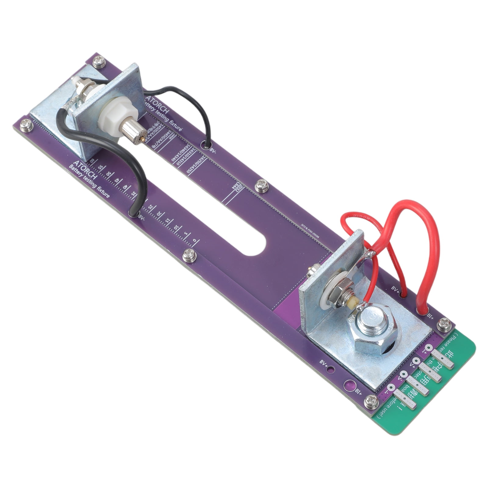 Battery Testing Stand lixuesong Current Voltages Meter Detection Box Battery Holder 20A 4 ...