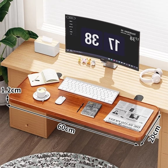 lixuesong Desk Extender Tray Wrist 90 Foldable Computer Arm Rest Practical Clamp On Keyboard Tray Office Supplies