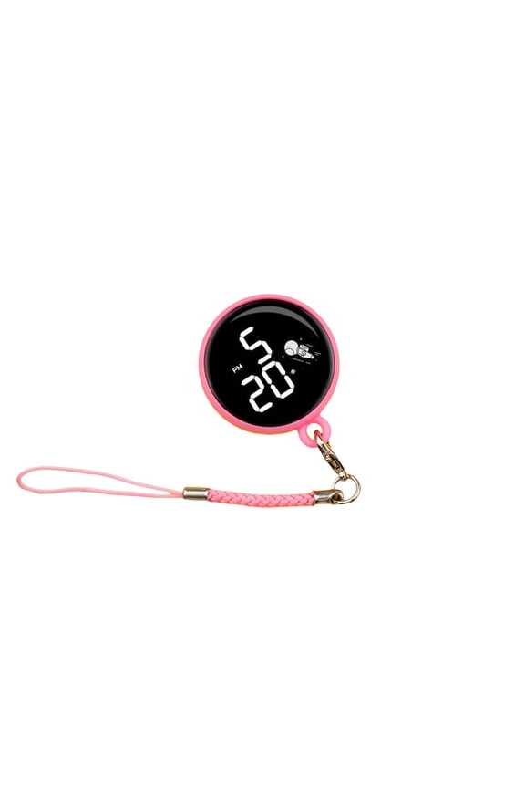 Digital Keychain Watch Clip Portables Small Pocket Watch Student Pendant Watch for Easy Time Reading