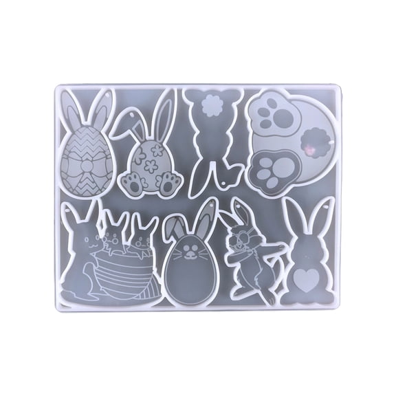 Large Mold Easter Mold 3D Easter Shape Silicone Mold for Candy Jello Cocoa Bombs Baking Mould