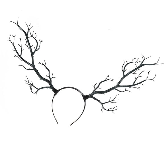 lixuesong Elegant Dark Series Hairhoop Handcrafts Branch Design Hairband NonSlip Headwear For Party Wear And Roleplay Styling