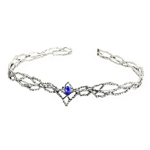 lixuesong Elegant Elven King Crowns with Sparkling Diamonds Portable Fashion Accessory for Men and Women's Evening Event