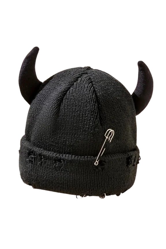 Elegant Ribbed Weave Hat With Metal Pin Detailing Revertible Warm Ear Swing Plan For City Winter Fashion