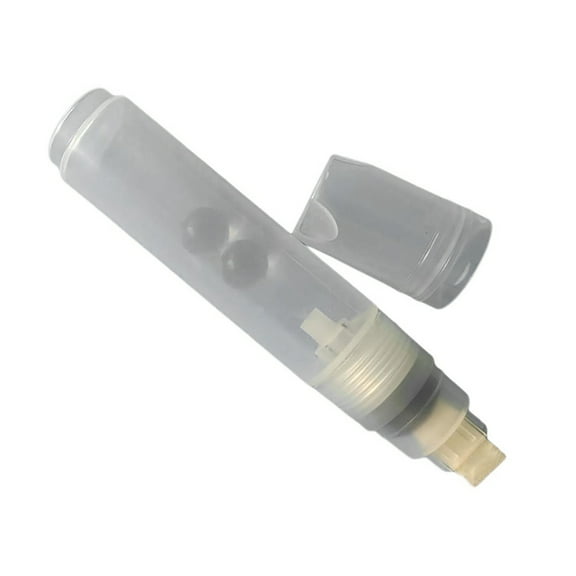 lixuesong Empty Pens 10mm Flat or Round Head Refillable Acrylics Empty Marker Empty Paint Pen For Artist Student Drawing Writing