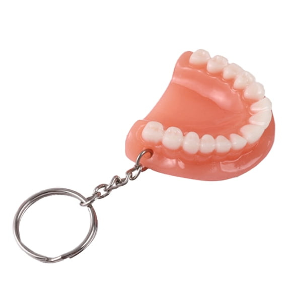 lixuesong Fashion Tooth Keychain Resin Tooth Model Shape Keychain Unique Pendant Hanging Ornament Keyrings Gifts for Men Women