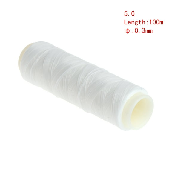 lixuesong Fishing Line High Elastic Rubber Slip 50/100/200m Super Strong Tippet Wire