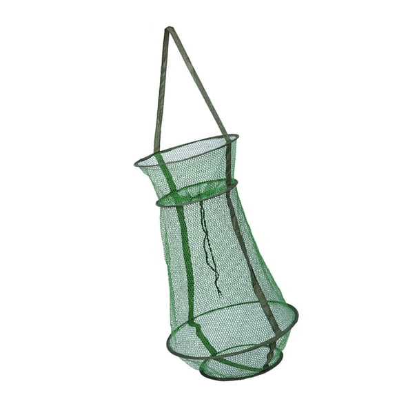 lixuesong Fishing Net Portable Fishing Net 3 Layer Round Folding Fishing Meshes Cage Cast Net Outdoor Fishing Accessories