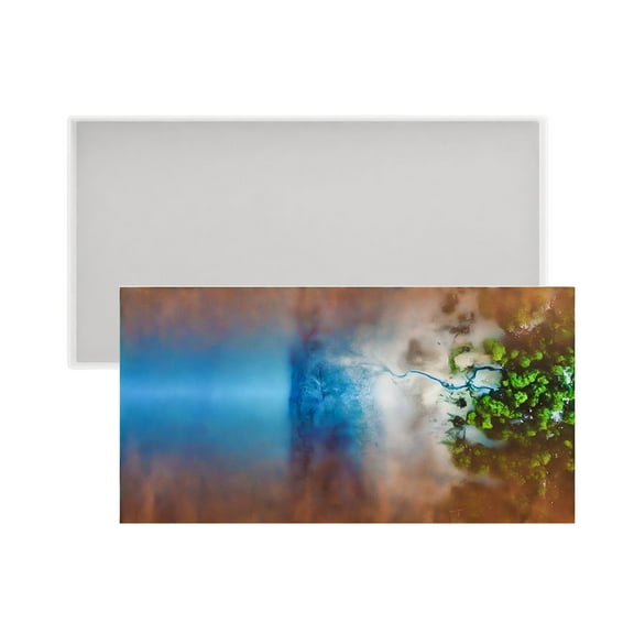 lixuesong Large Rectangular Silicone Mold Crafting Moulds Silicone Texture for Epoxy Resin River Tables and Craft Projects