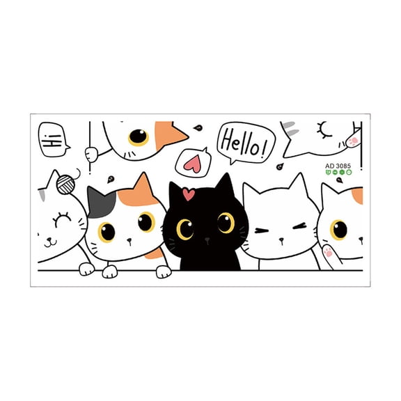lixuesong Fun Animal Door Sticker For Kids Room Decorative Sticks Durability PVC Door Decorations Supplies Cartoon Decal