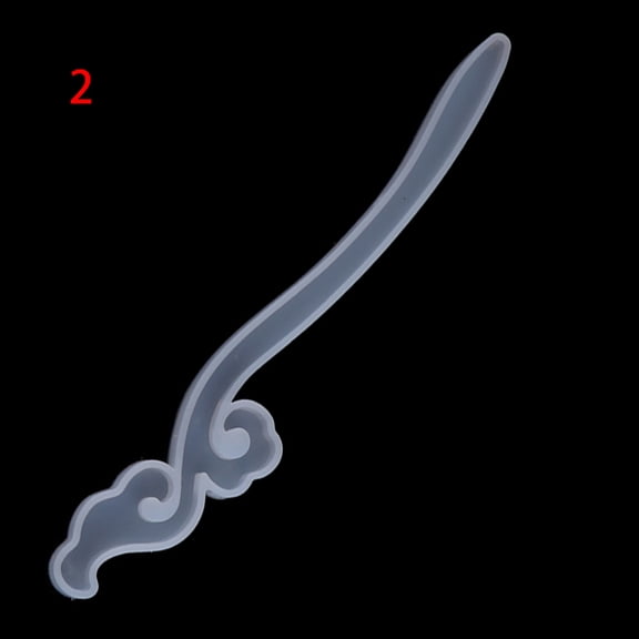 lixuesong Hairpin Molds Hair Stick Silicone Molds Headdress Epoxy Resin Mold Hair Pin Casting Mold Jewelry Clip Epoxy Mold