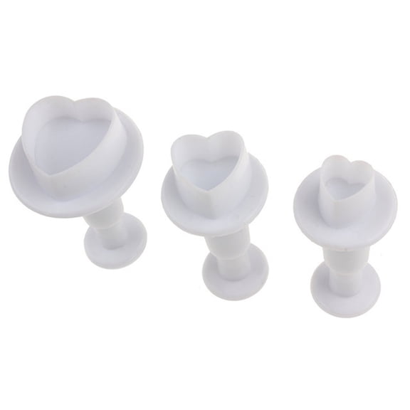 lixuesong Heart Plunger Mold Fondant Cutter Cake Decor Cookie Tools Sugarcraft