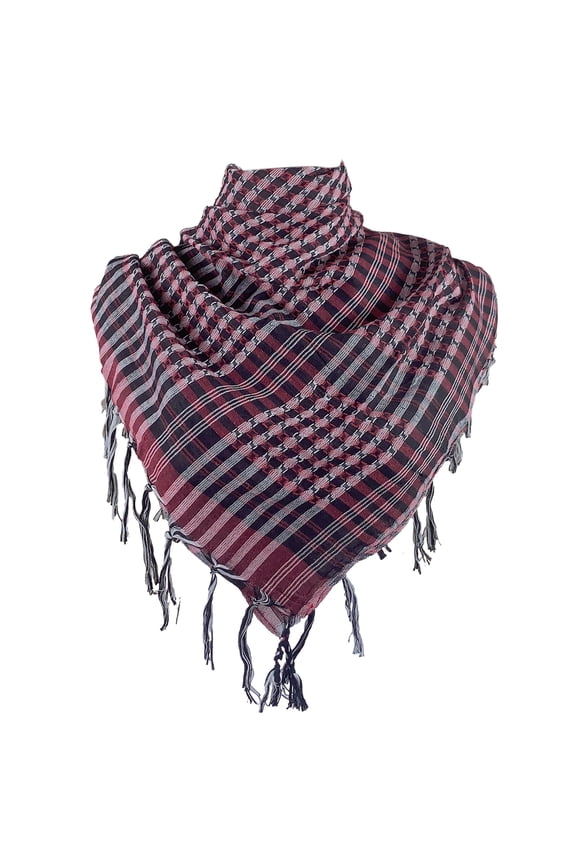 Houndstooth Arab Keffiyeh Shemagh Scarf Tassels Lightweight Neck Warmer Cover Desert Scarves Shawl Headwrap