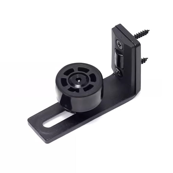 lixuesong Invisible Rotations Adjustable Door Guide For Barn Door And Sliding Systems Carbon Steel Construction Matte Black Finish