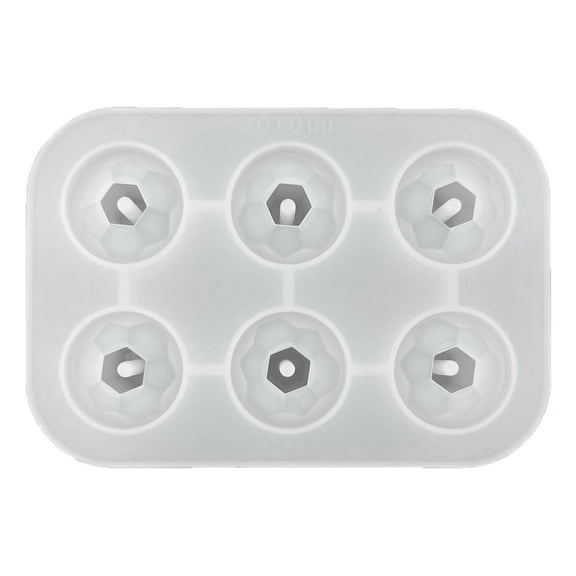 lixuesong Jewelry Bead Resin Mold with Holes 20/25/30mm Round Bead Silicone Mold Decorative Bracelet Beads Jewelry Making Tool