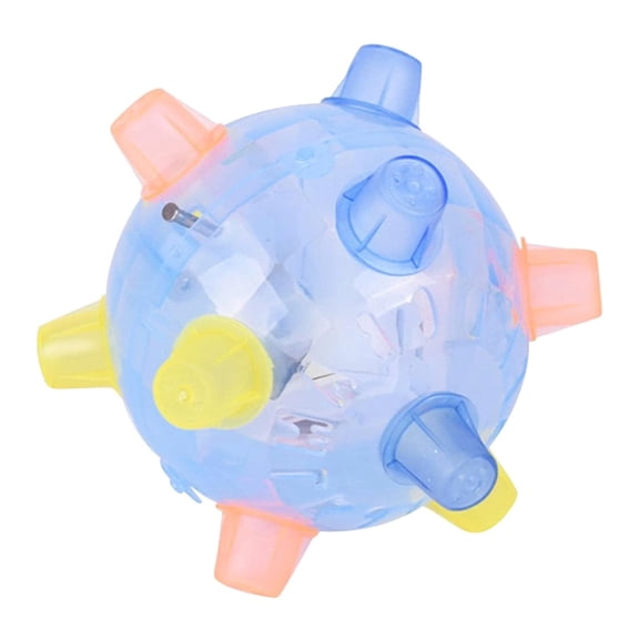 lixuesong Jumping Ball for Small to Sized Dogs Battery Motorized Dancing Flashing Light & Music