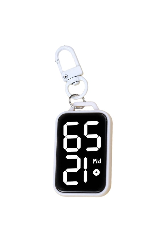 Keychain Digital Watch Miniature Timekeeping Device For Backpacks And Belts Electronic Study Clock