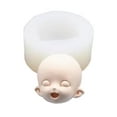 thumbnail image 1 of lixuesong Lovely Baby Human Face Silicone Mold Fondant Chocolate Mould Cupcake Soap Molds Craft, 1 of 3