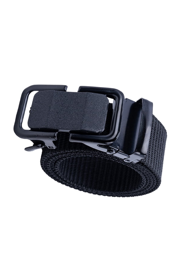Men's Automatic Buckle Nylon Woven Waist Belt with Easy Adjust Automatic Buckle for Camping and Security Personnel