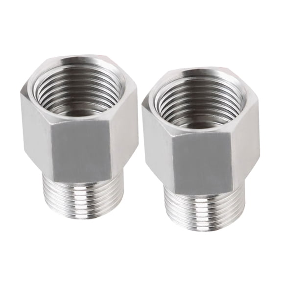 lixuesong Metal Pipe Couplings 3/8inch Female 1/4inch Male Adapter Simple Installation