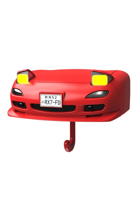 Creative Car Rotates Light Keychain Wall Decoration Rotates Lamp Holder ABS Keychain for Holidays & Special Occasion