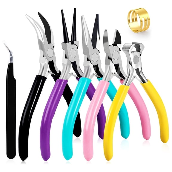 lixuesong Multifunctional Jewelry Crafting Pliers Set Portable for Necklace Bracelet Earrings Creation Craft Supplies Daily Use