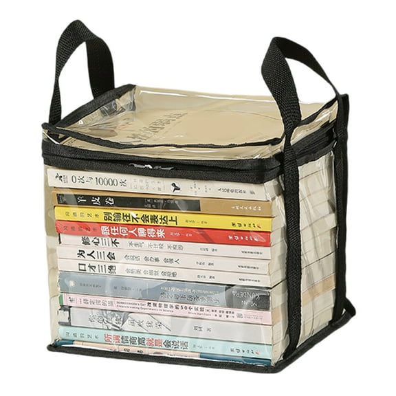 lixuesong Multifunctional Storage Box Foldable Books Box Waterproof Toy Box Clear Books Storage Case for Students Office Workers