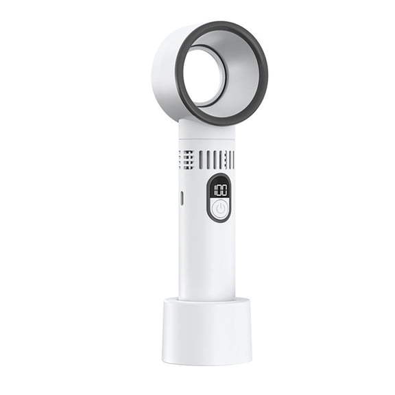 lixuesong Multifuntional Digital Display Fan Efficient Cooling FanPowerful Fan Large Battery ABS Texture for Outdoor Travel