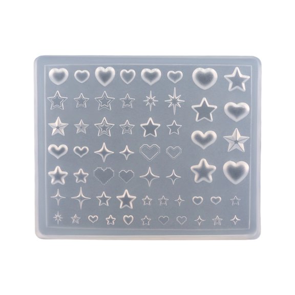 lixuesong Silicone Nails Art Mold Accessory Molds Bowknot Theme Nails Decorative Mold Silicone Texture for Various Nails Types