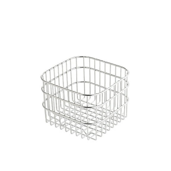 lixuesong Multipurpose Storage Bin Organizers Space Saving Kitchen Drain Basket Hollow Metal Wire Storage Basket Enduring