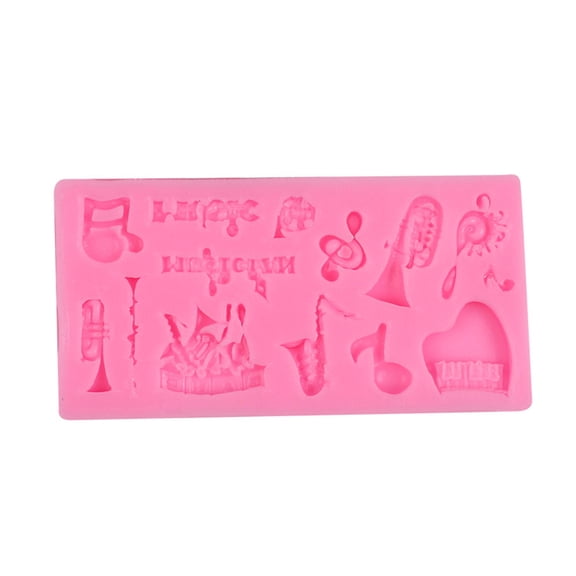 lixuesong Musical Instrument Shaped Silicone Mold For Baking Chocolate Candy Creative