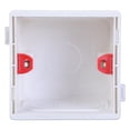 thumbnail image 1 of lixuesong PVC Wall Socket Box Type 86 Mounting Back Box Wall Socket-Plug Single White Bottom Box, 1 of 3