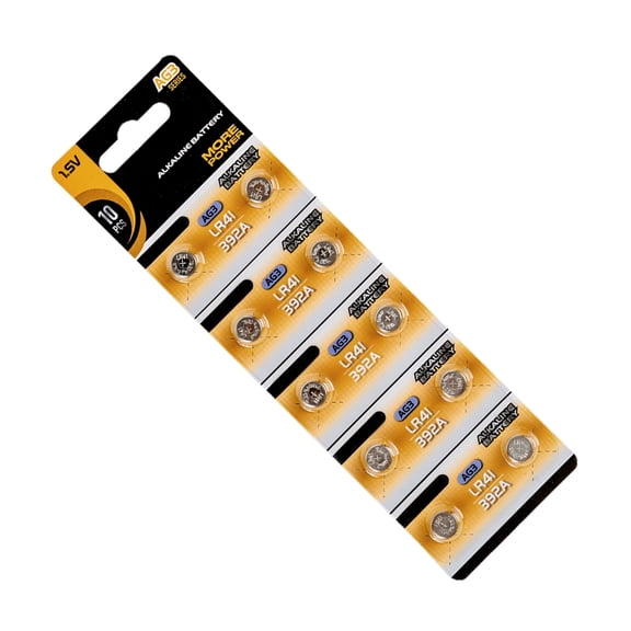 lixuesong Pack Of 10 Alkaline Button Batteries 1.55V Alkaline Button Cells For Remote Controls Small Electronics LR59/LR41/LR66