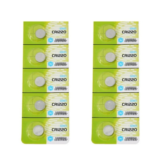 lixuesong Pack Of CR1220 Button Cell Batteries 3V Lithium Button Battery CR1220 Batteries For Toy And Remote Controls