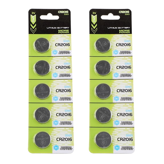 lixuesong Pack Of CR2016 3V Lithium Coin Cell Batteries CR2016 Batteries For Watches Calculators Reliability Power Supply