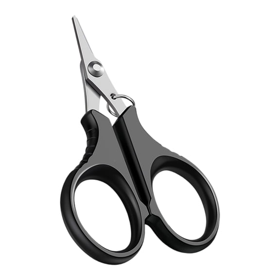 lixuesong Portable Fishing Line Scissors With Serrated Teeth Fishing Scissor Plier Cut Braid Line Cutter Fishing Tool Accessories