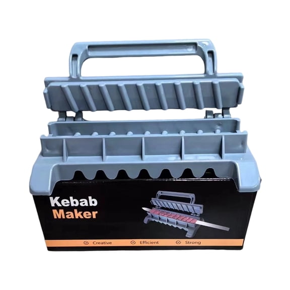 lixuesong Kebab Maker Mold Manual Kebab Making Tool Outdoor Portable Folding Barbecue Skewer Maker Kitchen Accessories