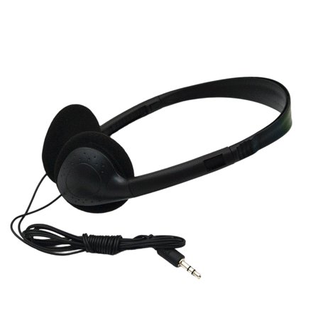 lixuesong Portable Wire Earbud with 90 Rotatable Ear Cups 1.2M PVC Cable Soft Sponge Cushions Ergonomic Over Ear for PC Gaming
