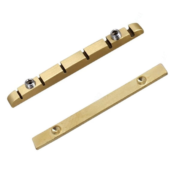 lixuesong Professional 6 String Electric Guitar Nut Durability Brass With 2.5 3.5mm Adjustable String Height