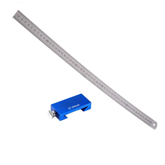 lixuesong Professional Woodworking Rulers with Positioning Guide High Accuracy for Furniture Making & Proof Aluminum Design