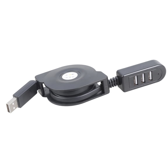 lixuesong Retractable USB2.0 Splitter Cable 3 Port Charging Hubs With 1.1M Cord For Computer Accessories And PowerBanks