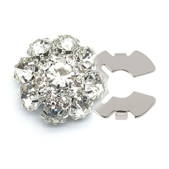 lixuesong Button Covers for Women Rhinestones Button Covers Flower Button Covers Embellishment Button Instants Button Covers
