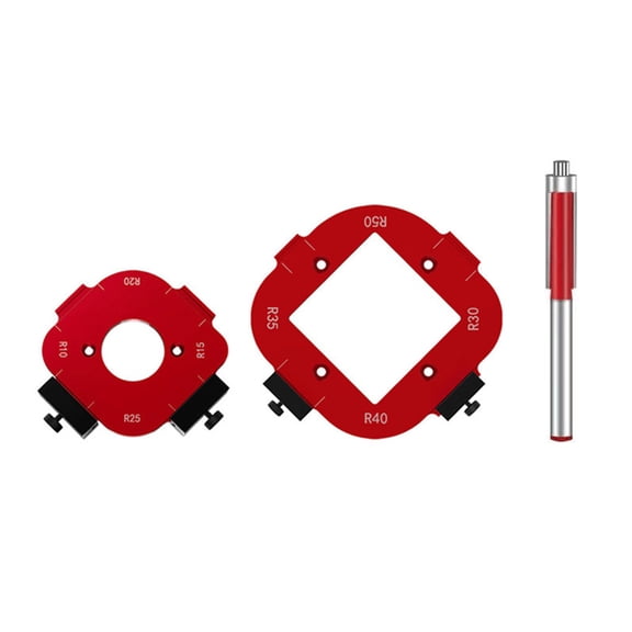 lixuesong Router Corner Radius Template Router Radius Jigs Aluminum Router Templates for Woodworking Router Corner Jigs
