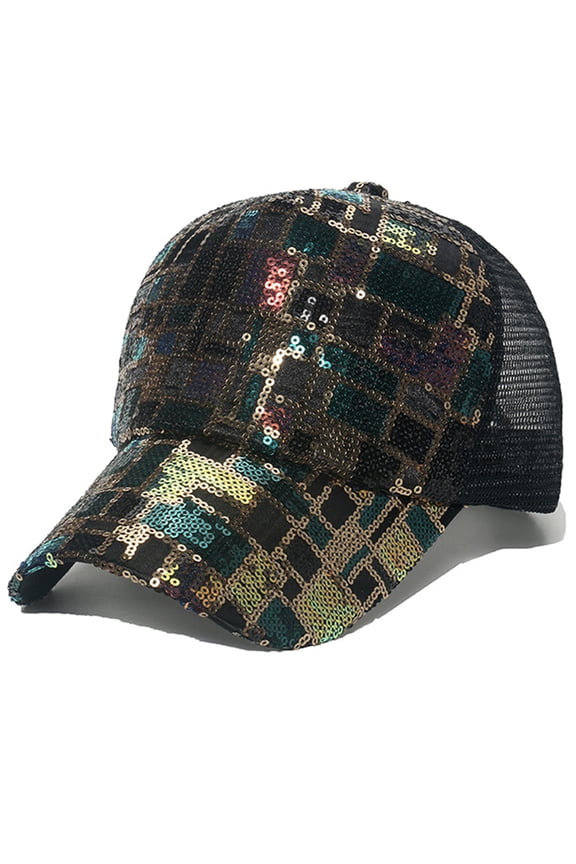 Sequins Baseball Adjustable Caps Sunscreen Hats Fitted Casual Hip Hop Cycling Hats for Boy Girls Unisex