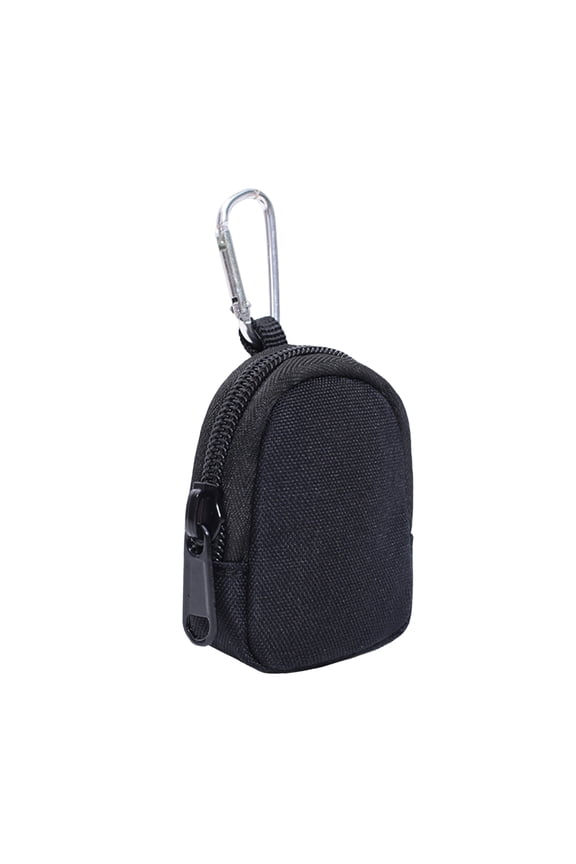 Small Change Wallet Men Coin Purses Pouches Bag with Buckle Outdoor Waist Bag Earphone Pouches for Camping Hiking